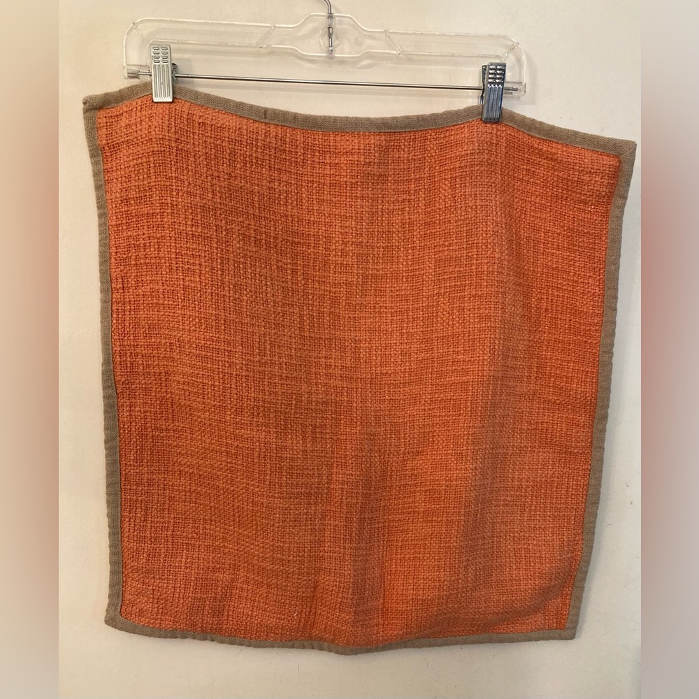 Pottery barn 100 percent cotton orange pillow case g